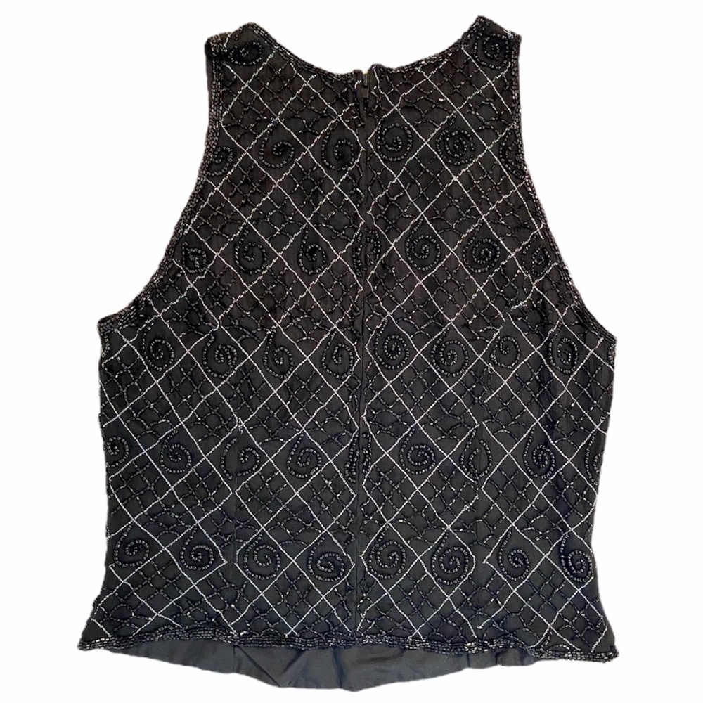 NWT Lawrence 100% Silk Evening Hand Beaded Fomal - Picture 3 of 9